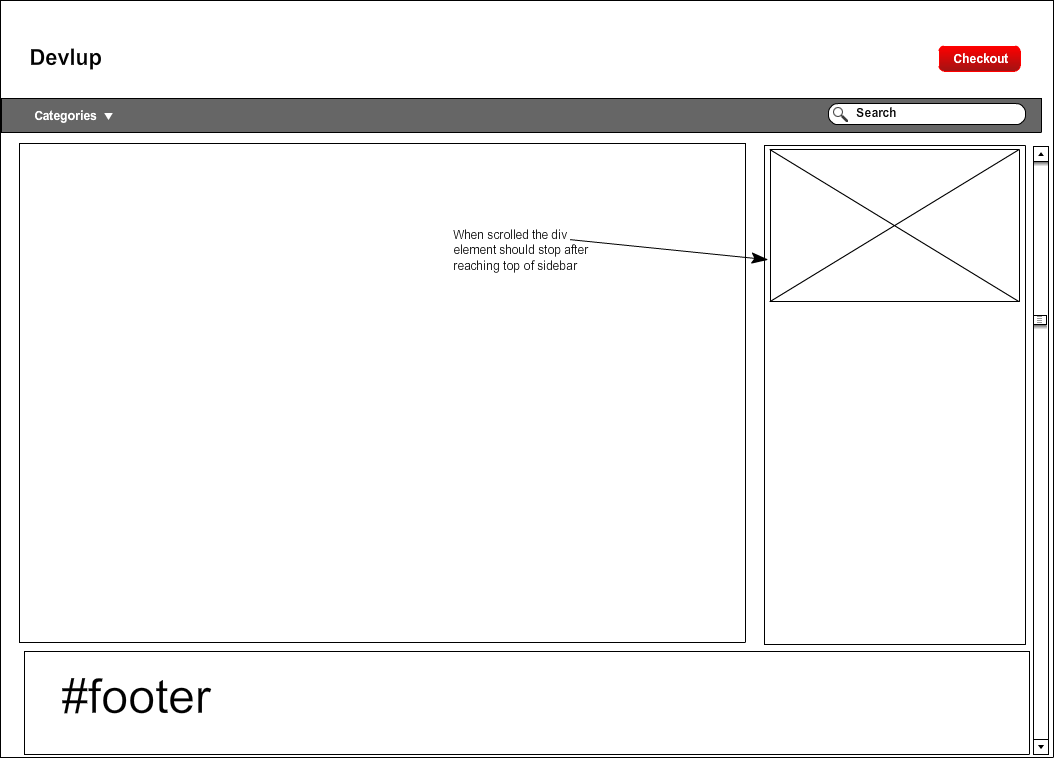 How to Floating sidebar Div elements when scrolling
