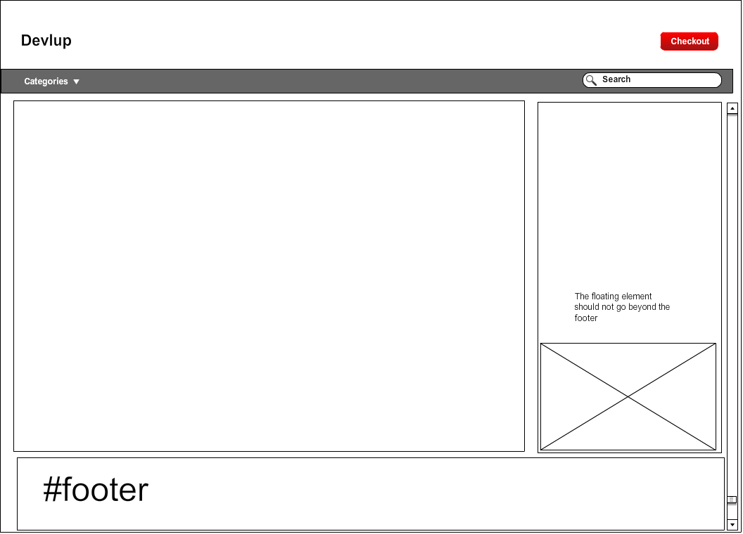 How to Floating sidebar Div elements when scrolling
