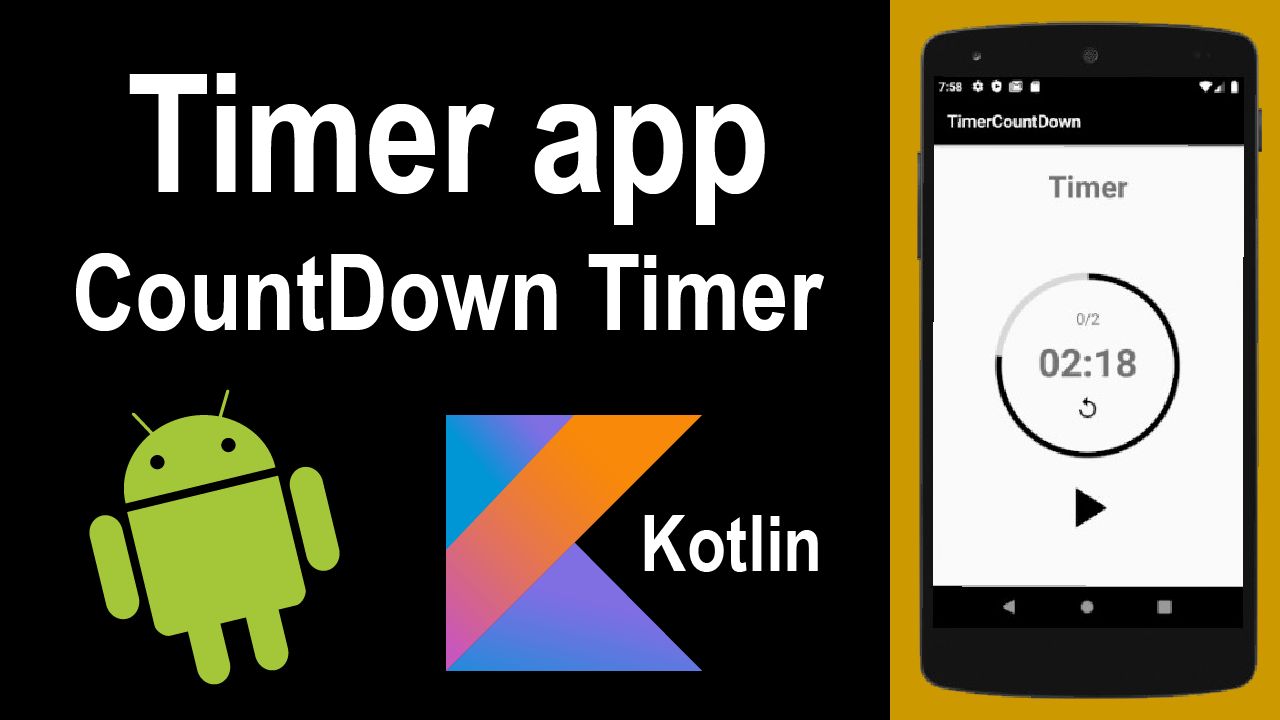 Timer App CounDownTimer Android Kotlin Tutorial Part 1 Dev Mundi