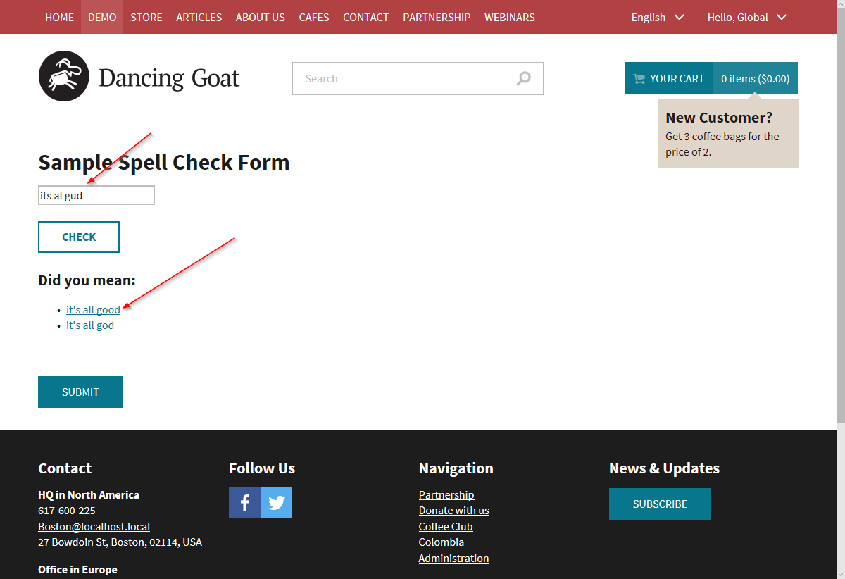 Integrating the Azure Bing Spell Check API into Kentico Integrating the Azure Bing Spell Check API into Kentico