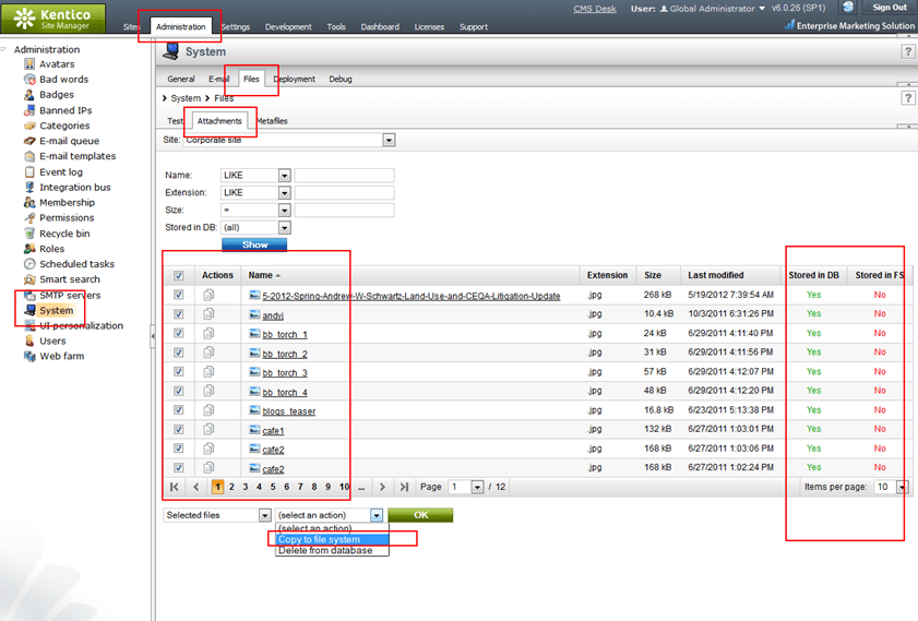 Moving file storage from database to file system