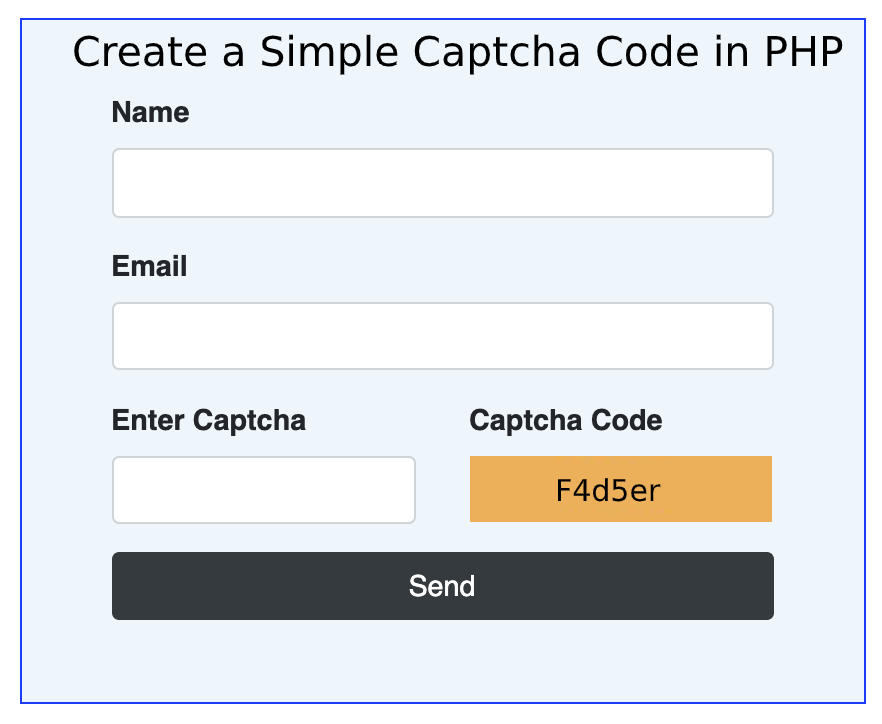 Create a Simple Captcha Code in PHP Devnote