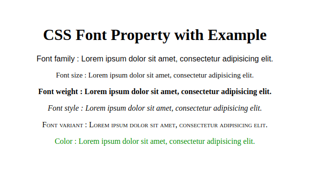CSS Font Property with Example Devnote CSS Font Property with Example Devnote