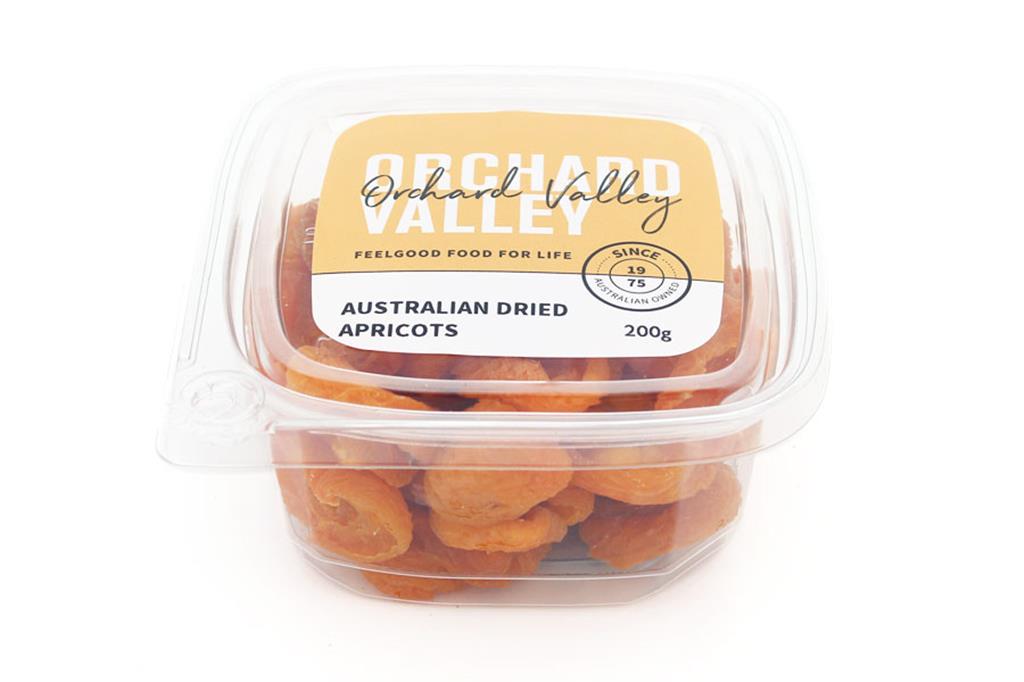 Australian Dried Apricots Orchard Valley Devolas of Brighton Sgop