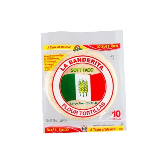 La Banderita Flour Tortillas Large Devolas of Brighton Sgop online