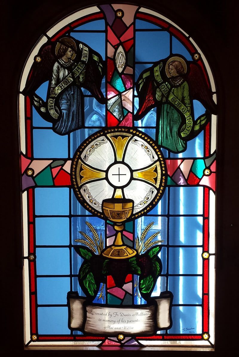 Stained Glass repair, Munster, restoration, design storm glazing Ireland.