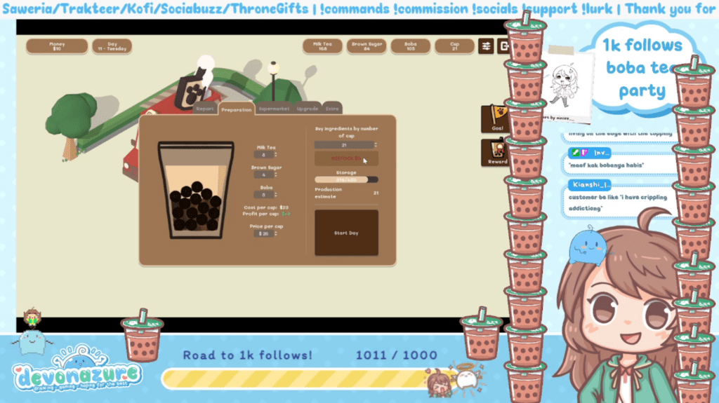 Devonazure Boba Simulator Time for Boba Tea Empire!