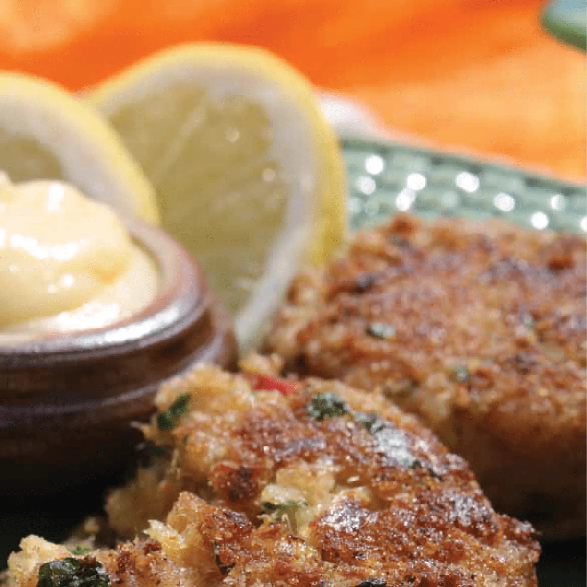 Crab Cakes & Lemon Aioli Blue Sea