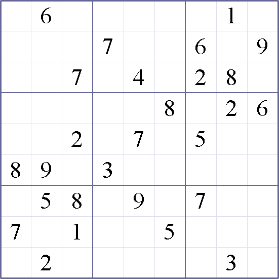Sudoku 9x9 printable - fkizaX