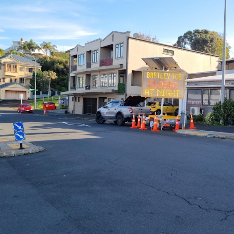 New World car park being resealed The Devonport Flagstaff