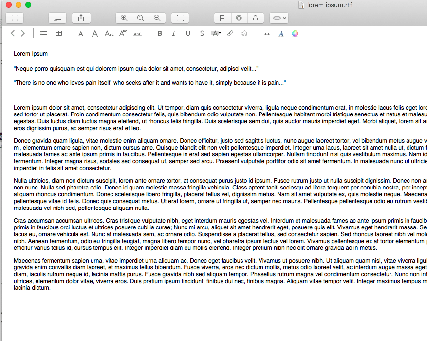RTF document Print preview Super small font size DEVONthink