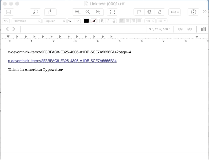 Why does the font change after I paste an image in an RTF file