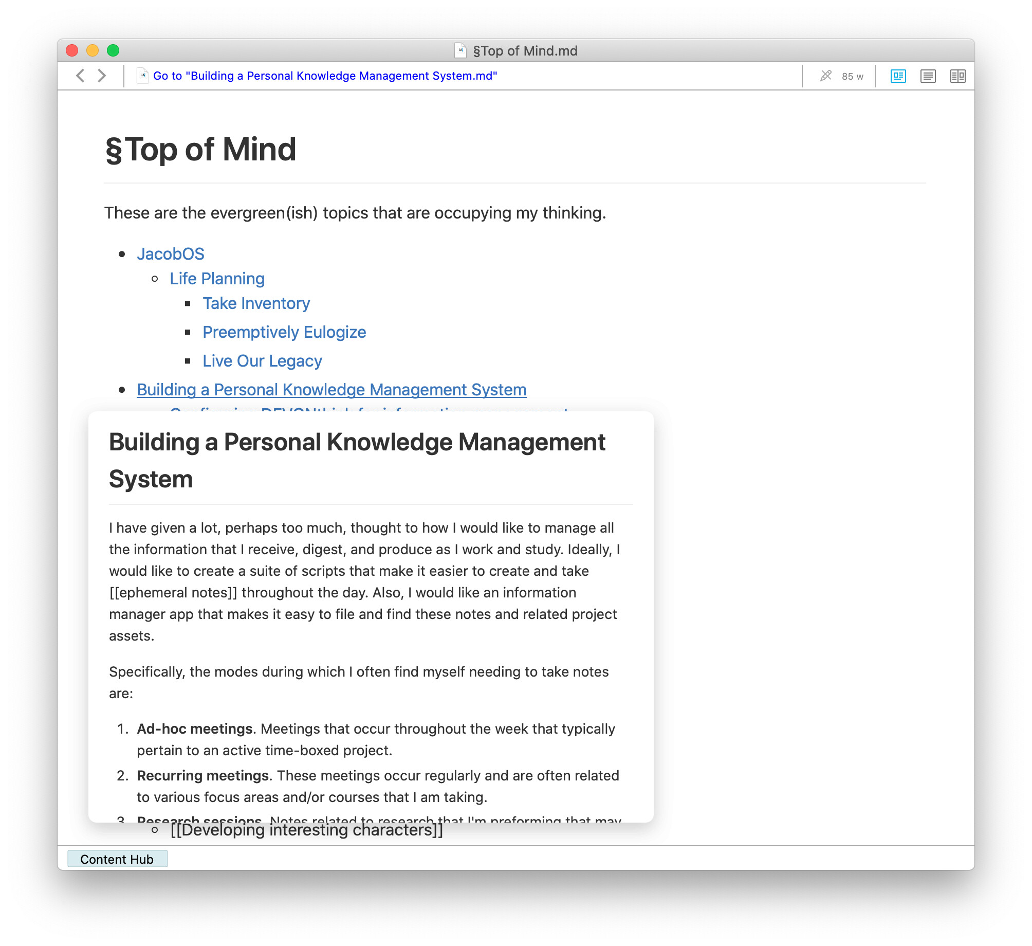 Inline Markdown Note Previews DEVONthink DEVONtechnologies Community