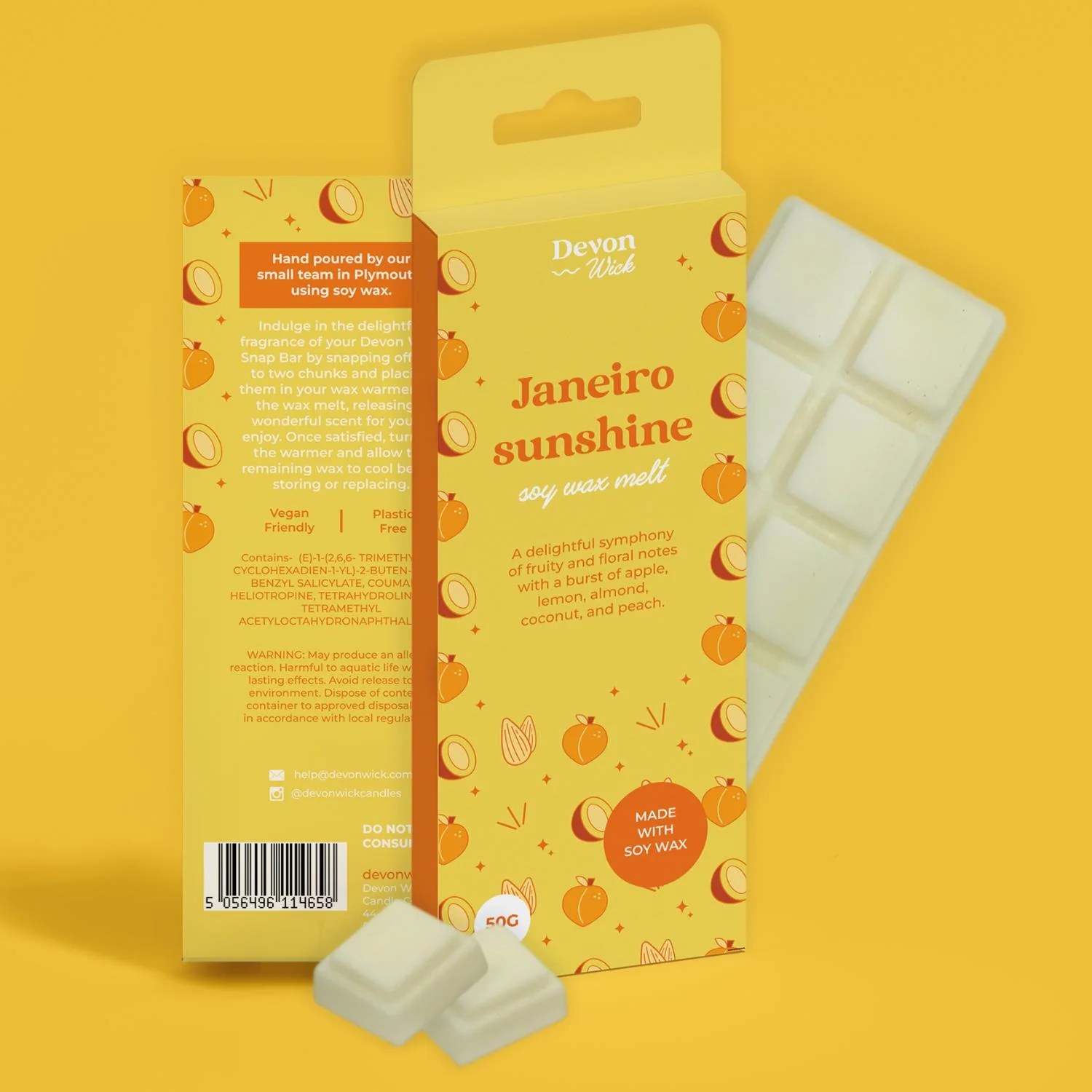 Janeiro Sunshine Snap Bar Devon Wick Candle Co. Limited