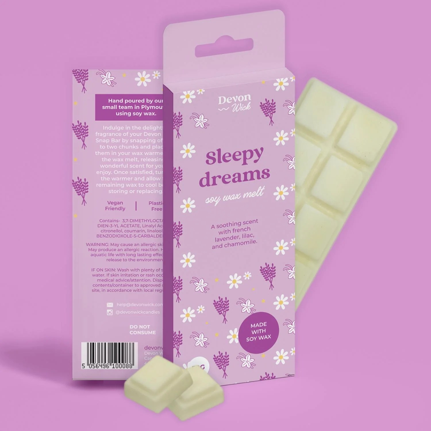 Sleepy Dreams Snap Bar Devon Wick Candle Co. Limited