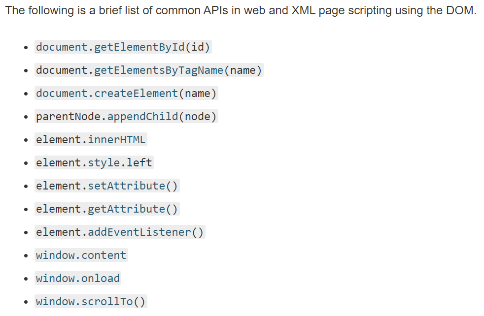 Document Object Model