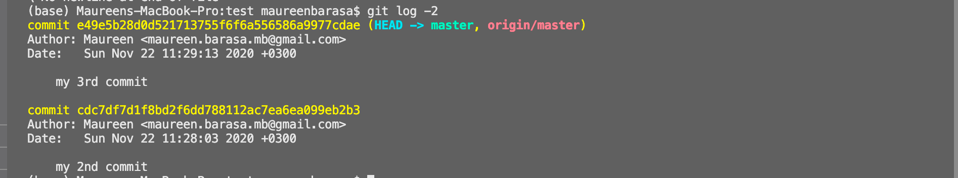 Git View Commit History