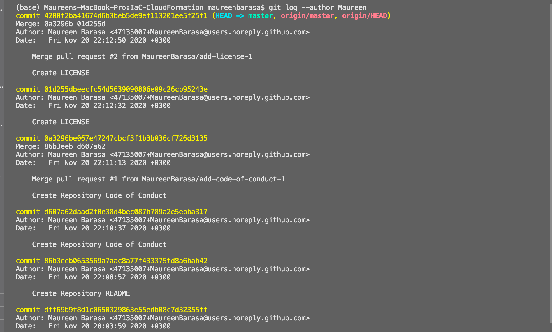Git View Commit History