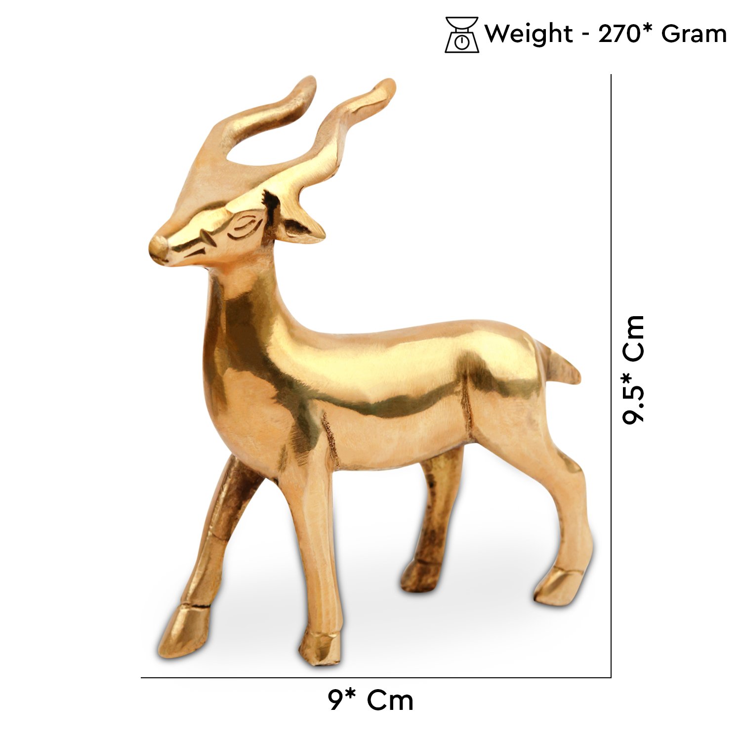 Buy Pure Brass Deer Statue l 4 inches l Best Price