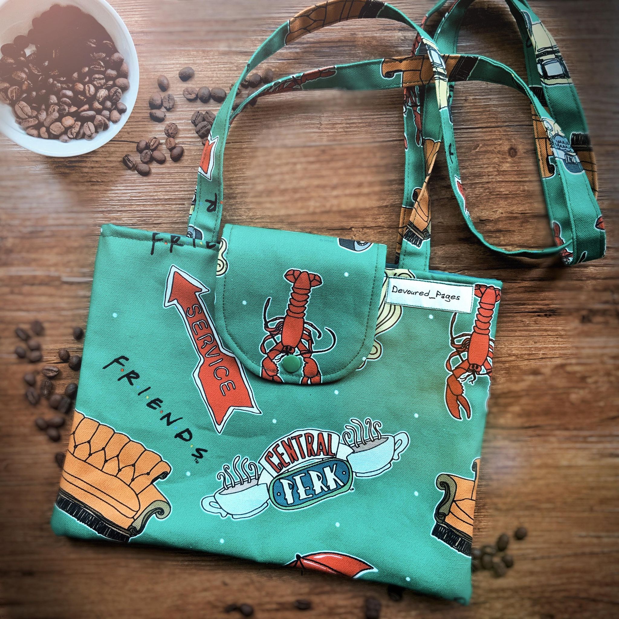 "F.R.I.E.N.D.S" Standard Book Bag (Extra Long Double Shoulder Straps