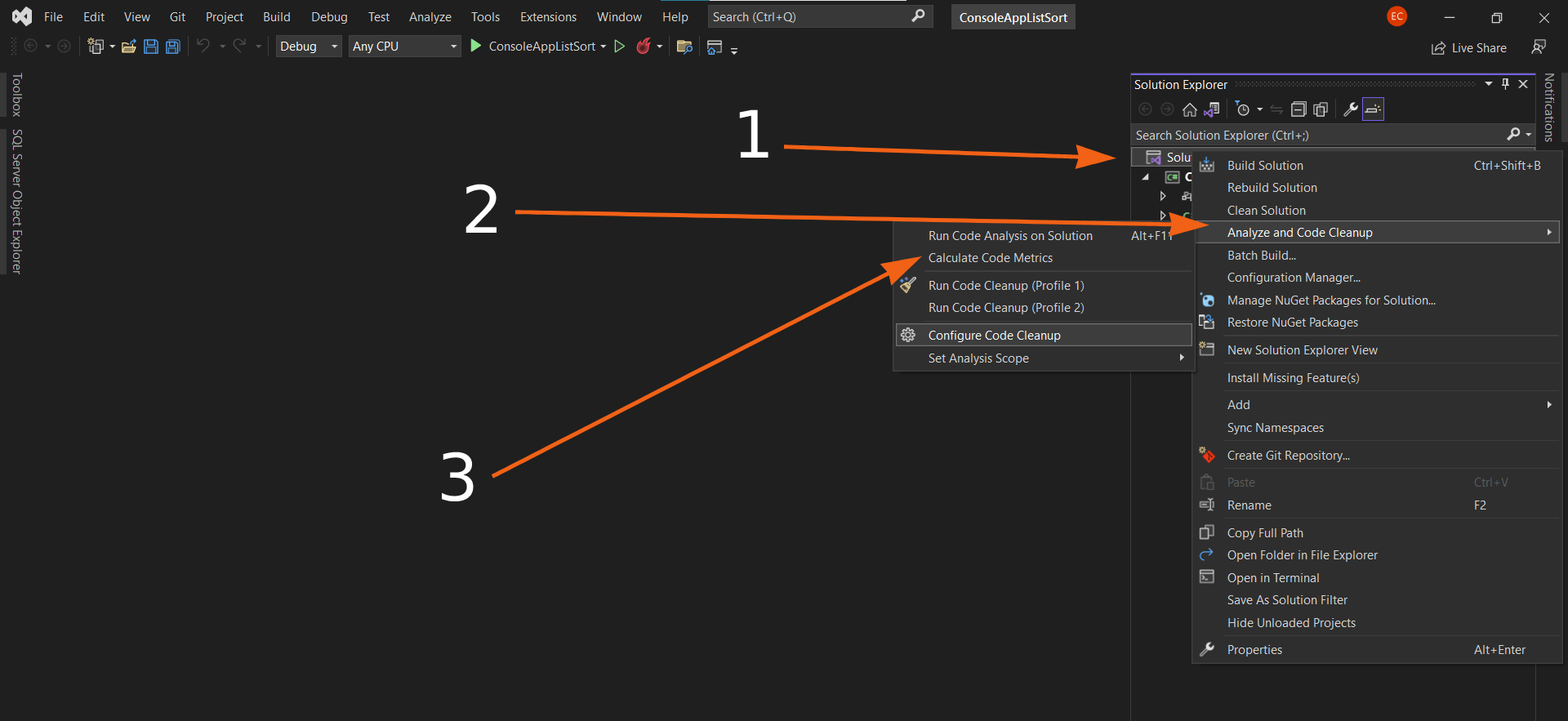 How to count the lines of Code in a Visual Studio solution