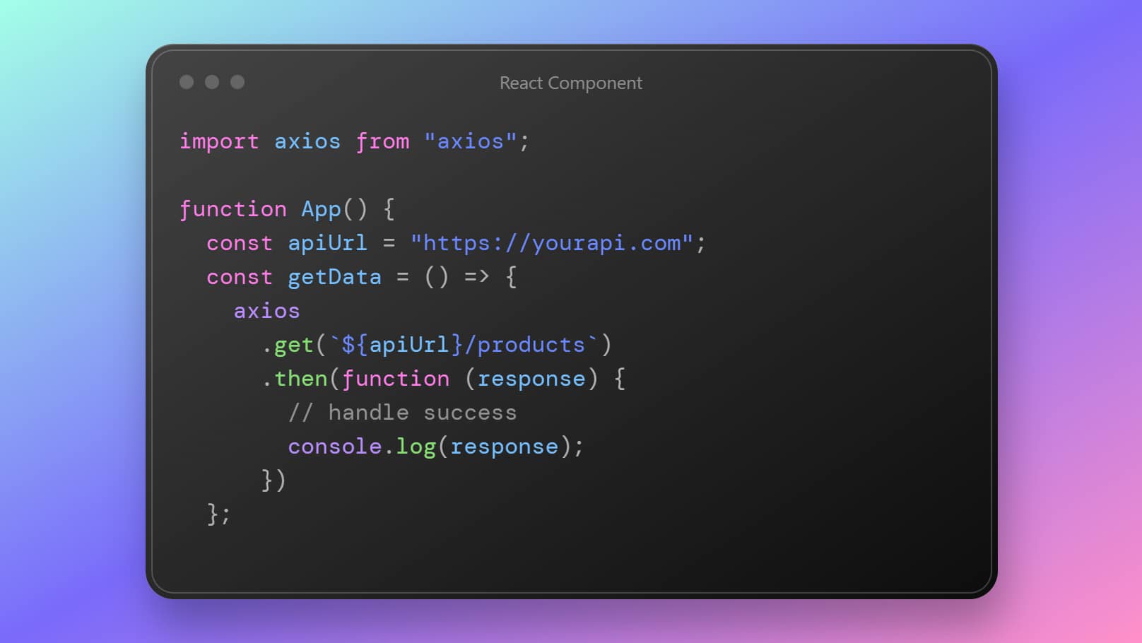 Use Axios in React to GET Api data example