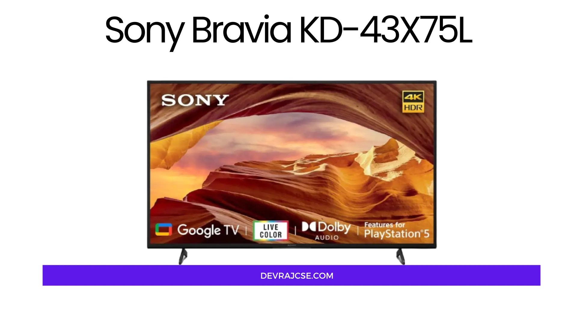 Sony Bravia KD43X75L Best Google TV Under 50000 In India?