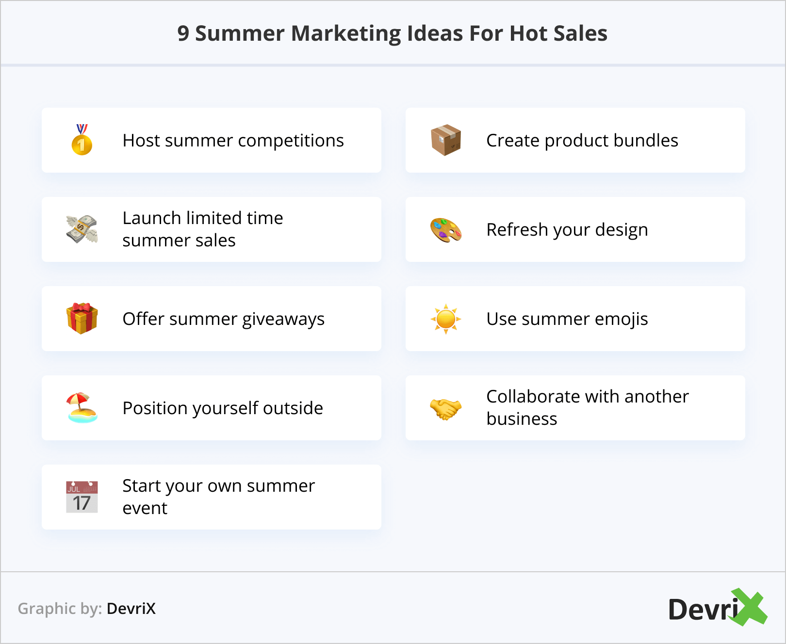 Summer Marketing Ideas for Hot Sales DevriX