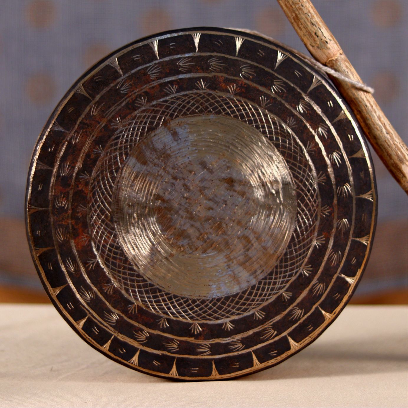 buy this Handcrafted Bronze Gong Bell kansa ghanta from Odisha devsabha