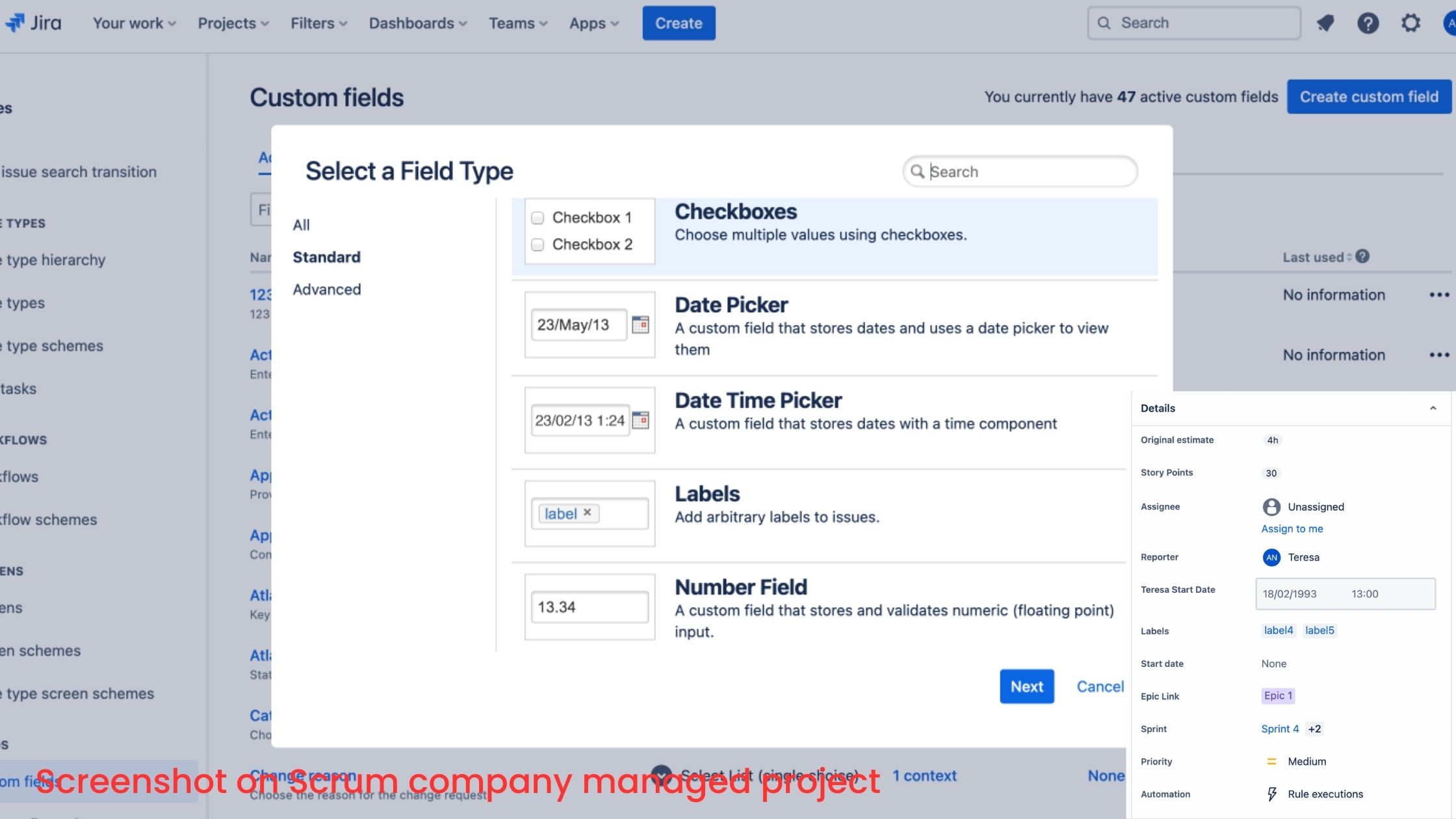 Jira Guru Components, Labels, và Custom Fields trong Jira