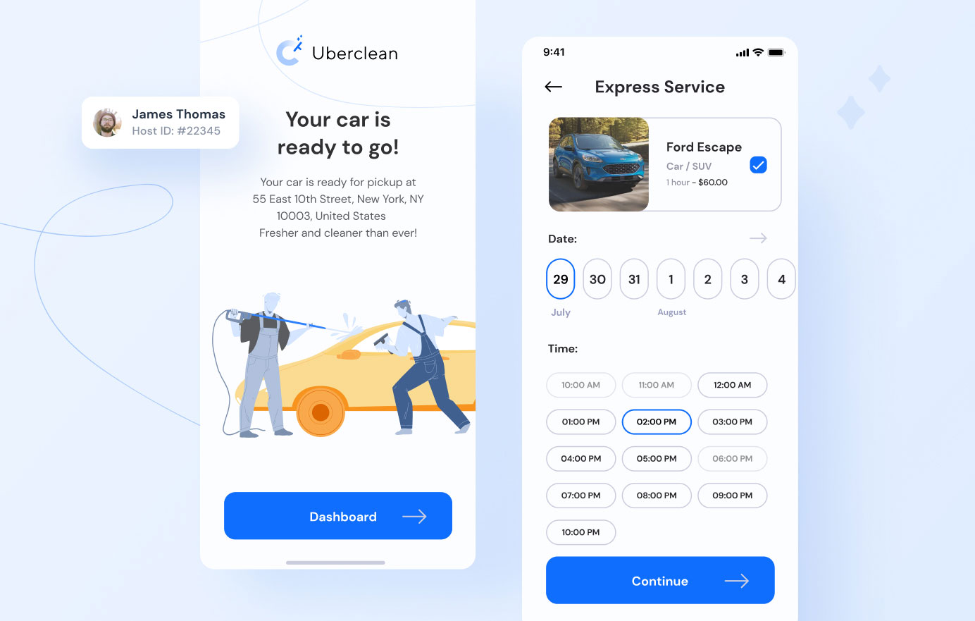 Cleaning Service App For Ride Sharing Vehicle DevsData