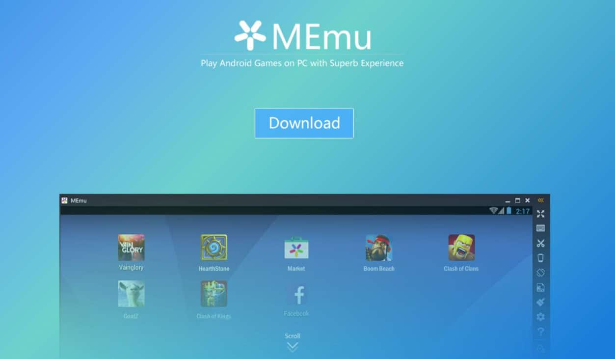 MEmu (free) download Windows version
