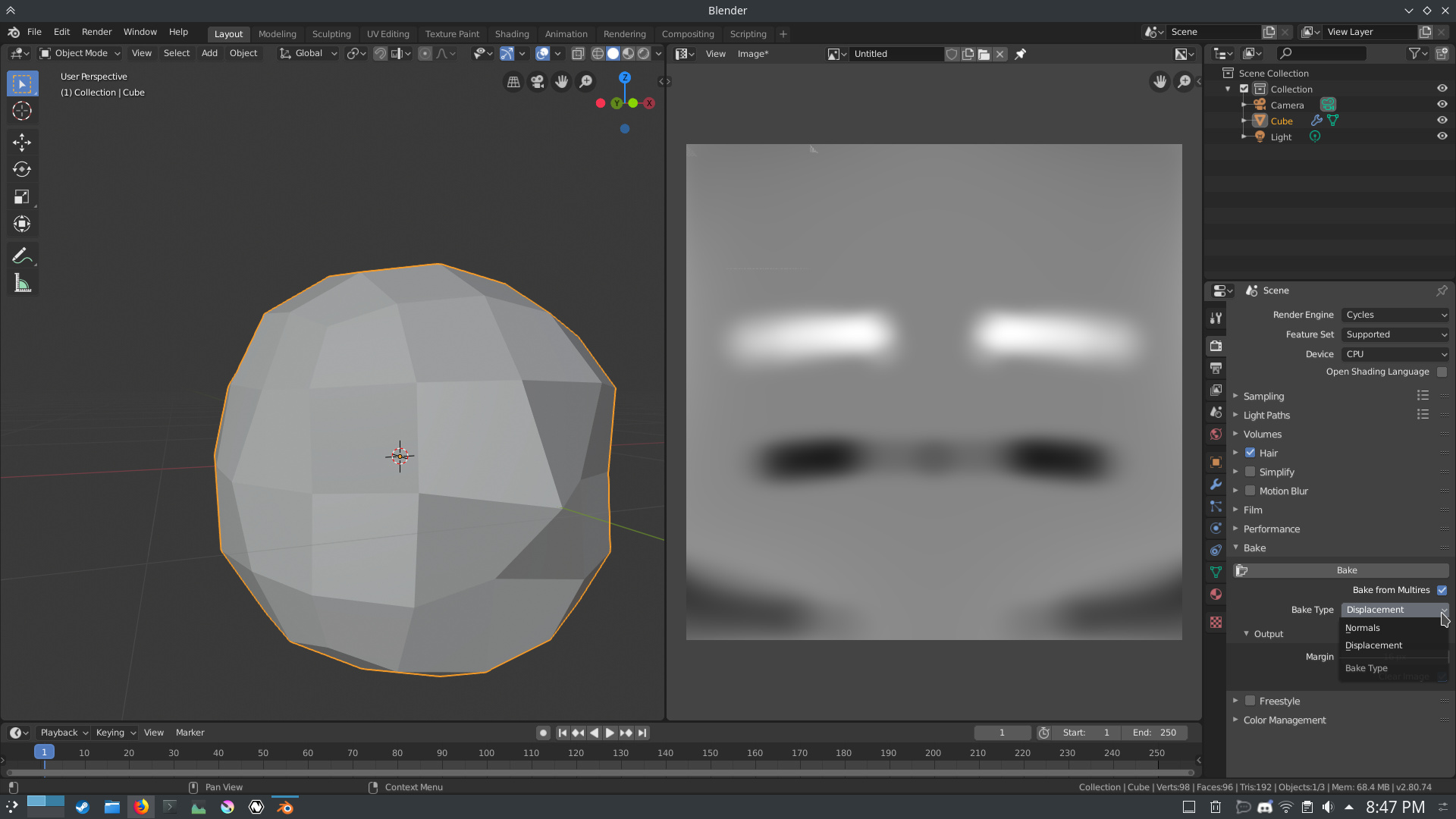 zéro Côte Divisé blender 2.8 displacement map Ouais prier câble