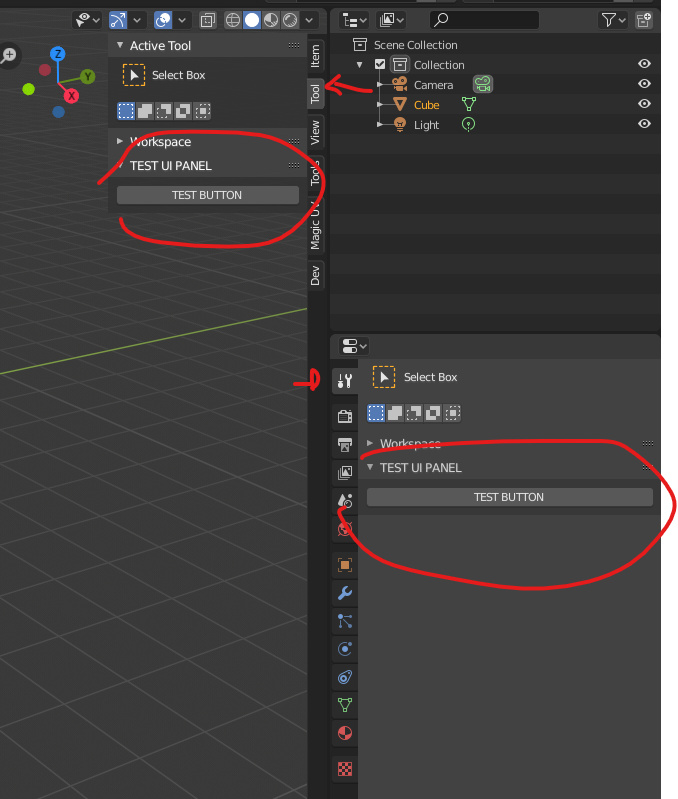 Addon Panel missing from Active Tool & Workspace Settings Python API