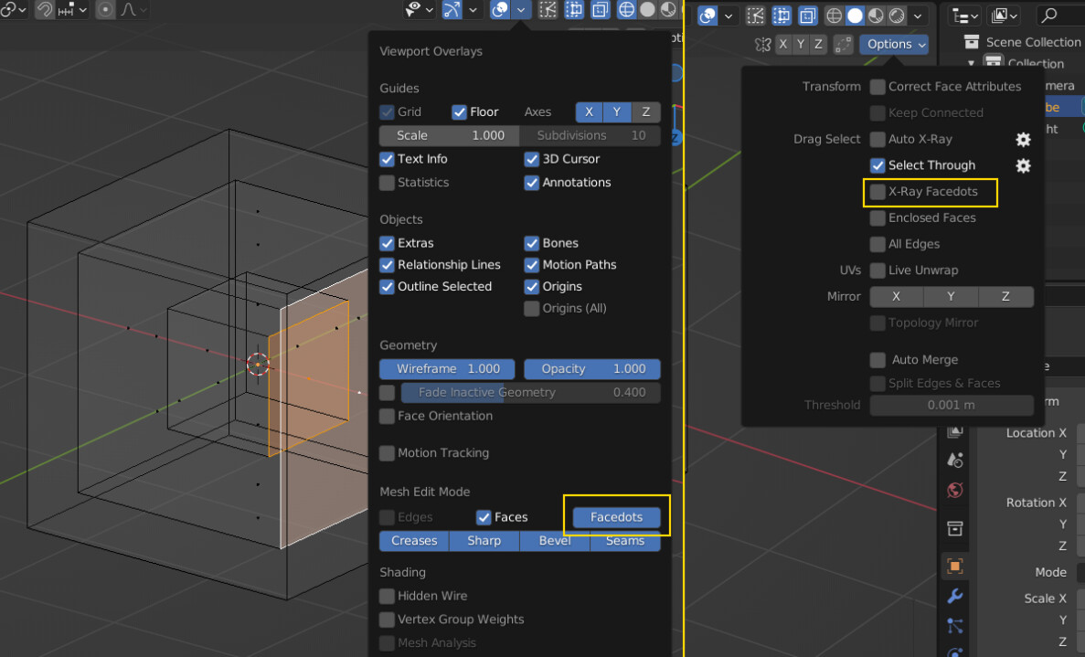 XRay selection experiments build 2 by 1D_Inc Feature & Design