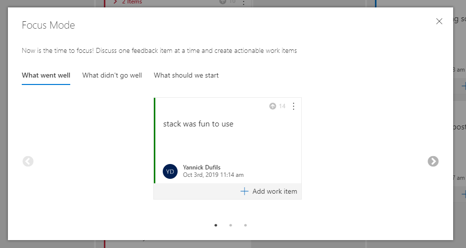 Process Using Retrospective Extension in Azure DevOps