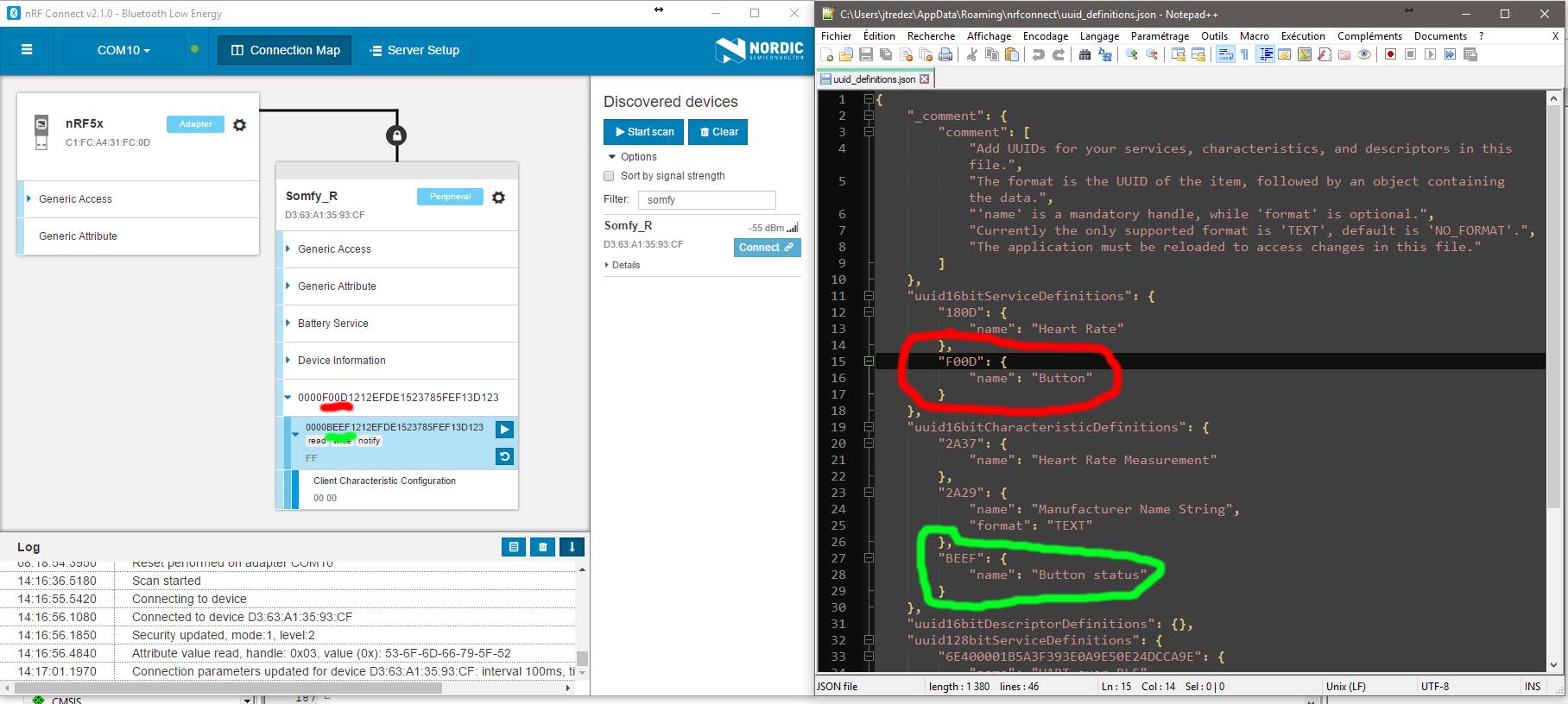 Custom uuid in nRF Connect Nordic Q&A Nordic DevZone Nordic DevZone