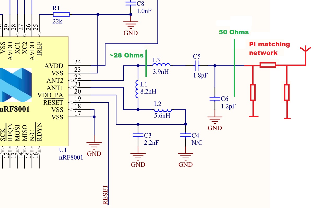 PCB Antenna Matching Circuit for nRF8001 Nordic Q&A Nordic DevZone