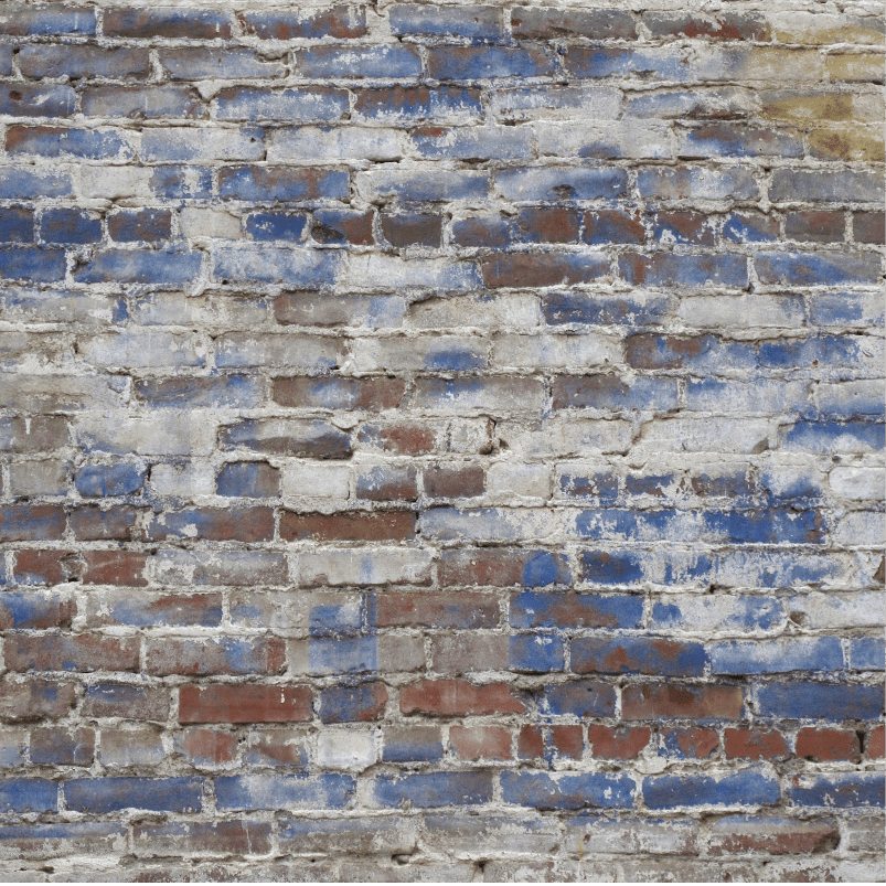 Blue Rustic Bricks Wall Mural seamless pattern Dewaal Art