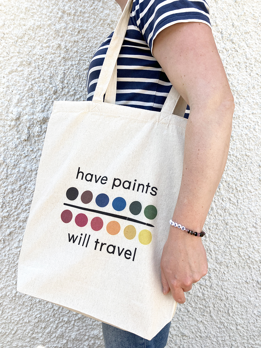 de Winton Paper Co Unique Watercolour Art & Tutorials Artist's Tote