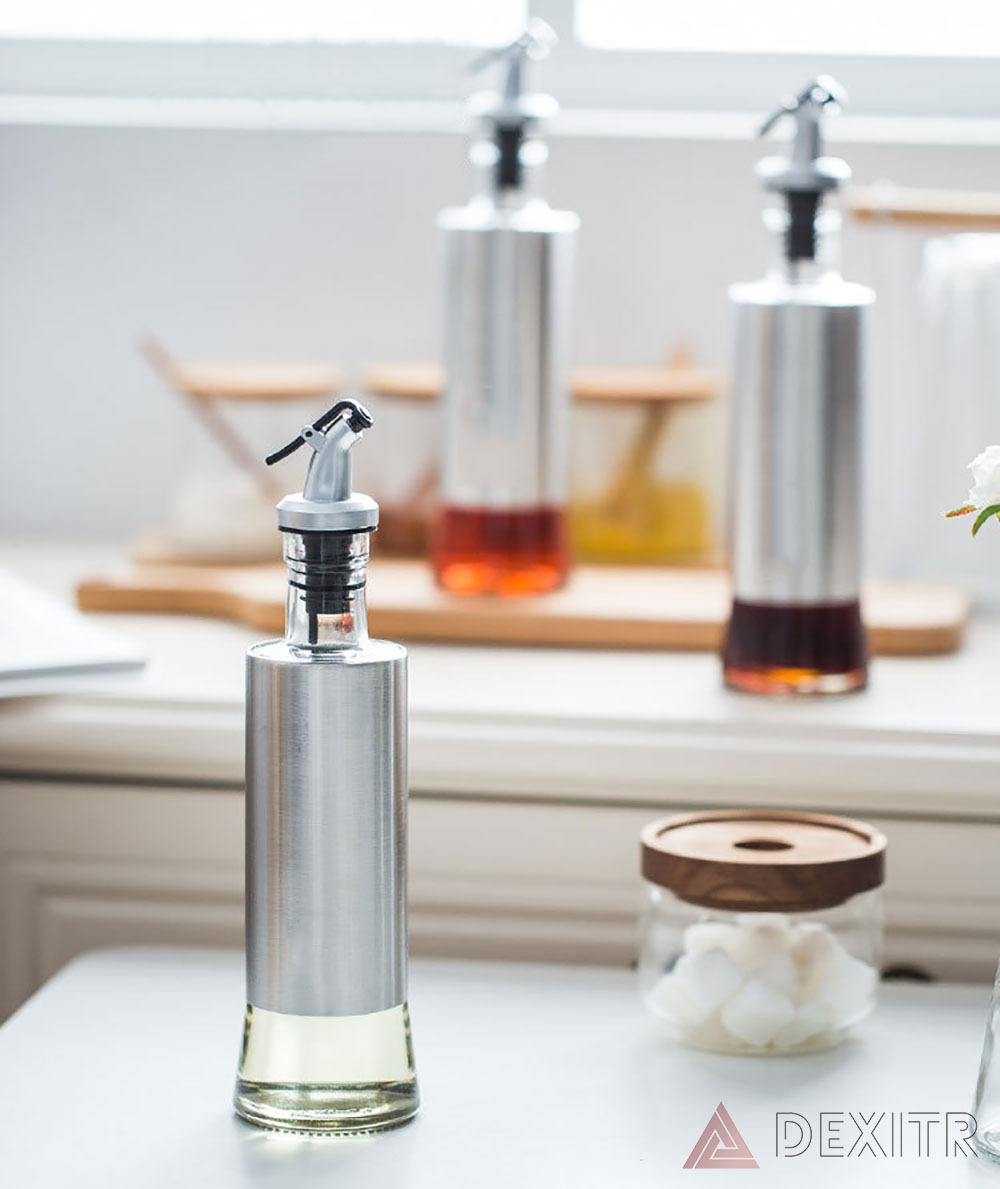 Olive Oil Bottle Vinegar and Soy Sauce Dispenser Kitchen Cooking Contai