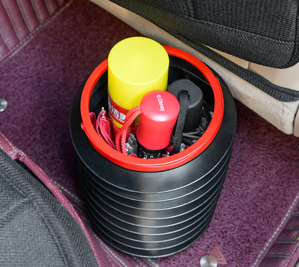 Car Bin Foldable Trash Can Storage Container Organizer MultiFunction