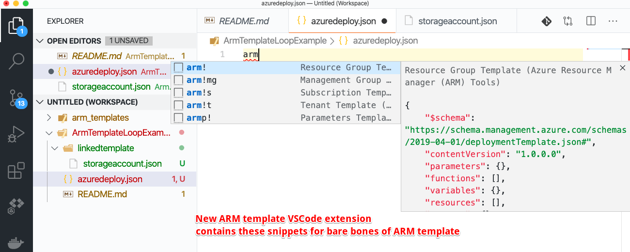 ARM templates iterate & deploy resource • Engineer taking Dev?Ops notes