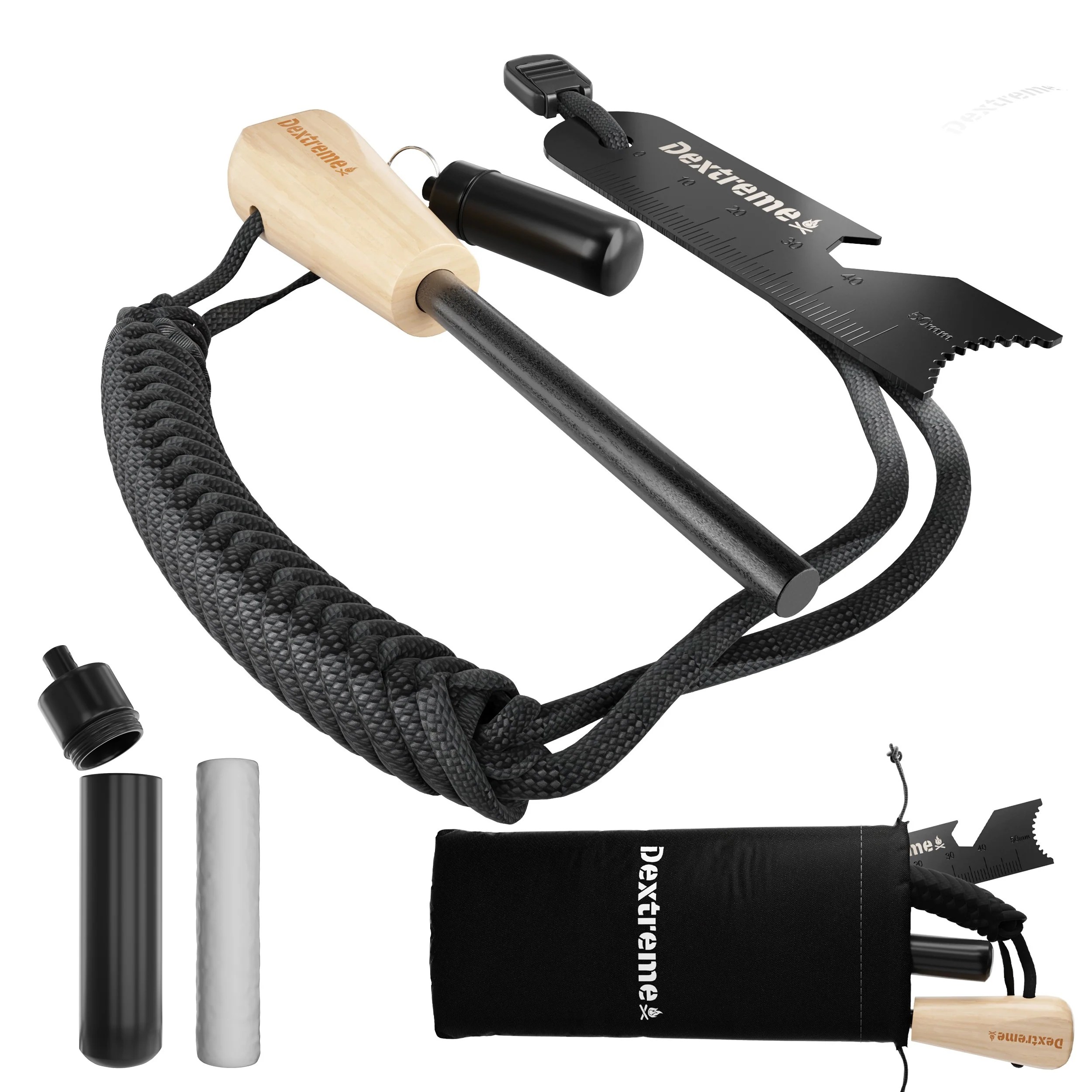 Dextreme Ferro Rod Flint Fire Starter Kit