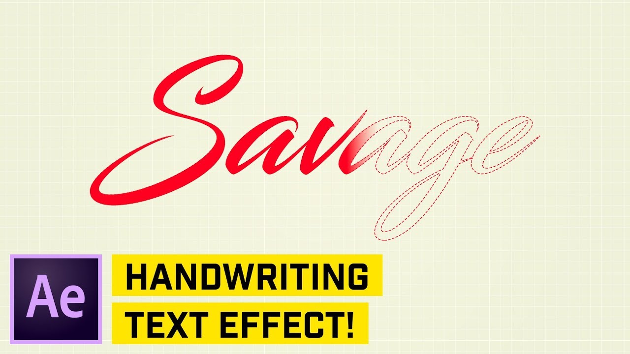 Handwriting Animation After Effects CC Dezign Ark (Beta)