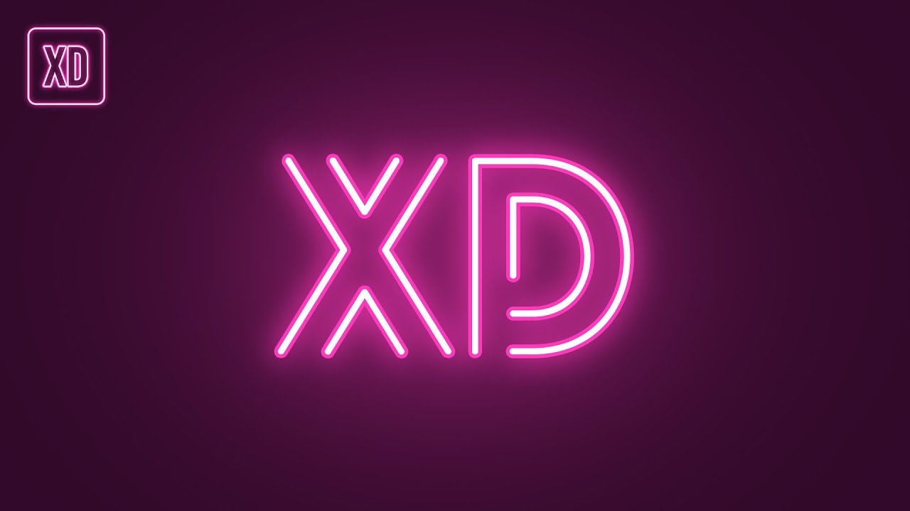 How to Create NEON Text in Adobe XD Tutorial Dezign Ark