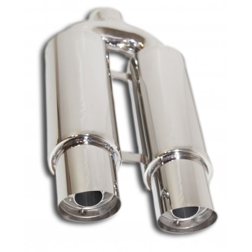 Unviersal DUAL 4" Exhaust Tip Muffler RoundShaped