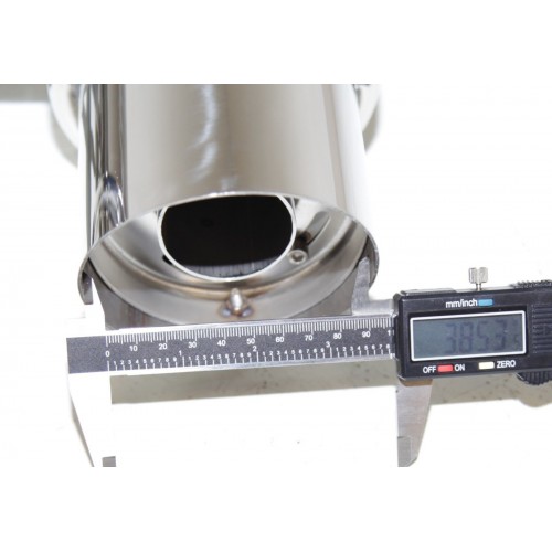 Unviersal DUAL 4" Exhaust Tip Muffler RoundShaped