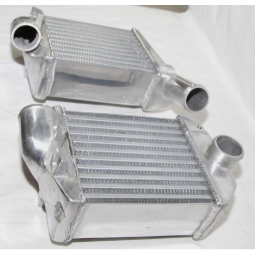 Front Side Mount BiTurbo Intercooler for 0002 Audi S4 Base Sedan 4D 2
