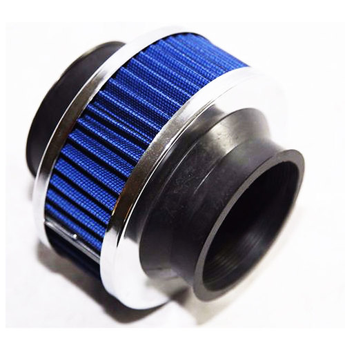 BLUE 2.75" Mesh Bypass Valve Pipe Turbo/Cold Cool Air Intake Filter
